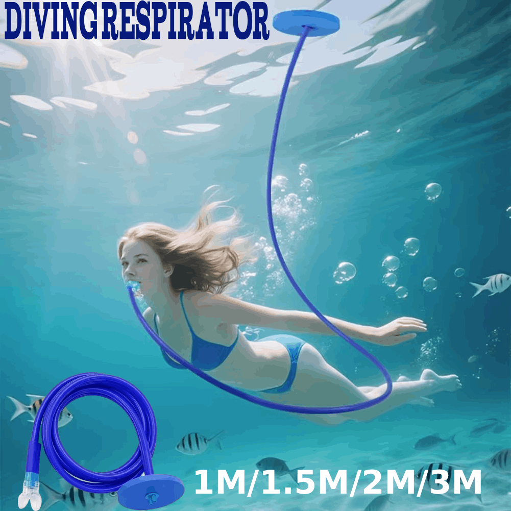 Snorkel Dry Top - Serbest Dalış Şnorkel Borusu, Yüzen Şamandıralı,