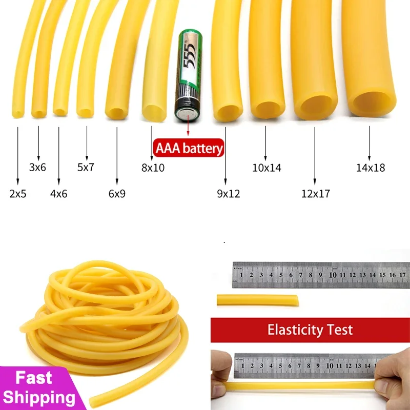 Speargun Rubber Band - 1 ~ 10 m Doğa Lateks
