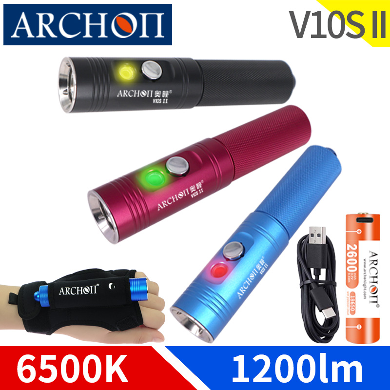Underwater Flashlight - Archon V10s II tüplü dalış ışığı