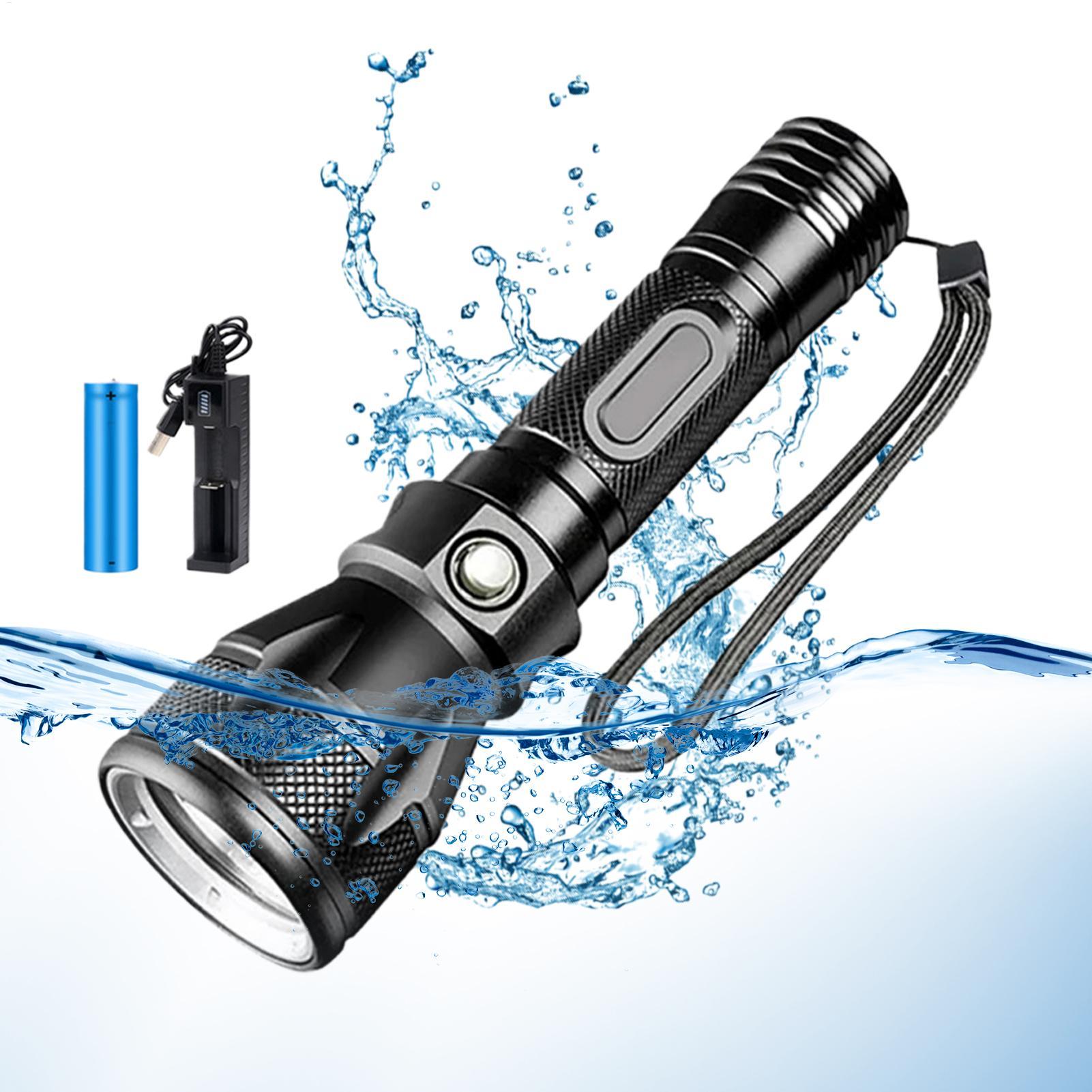 3 Modlu Güçlü Şarj Edilebilir  - Underwater Flashlight incelemesi ve fiyatı